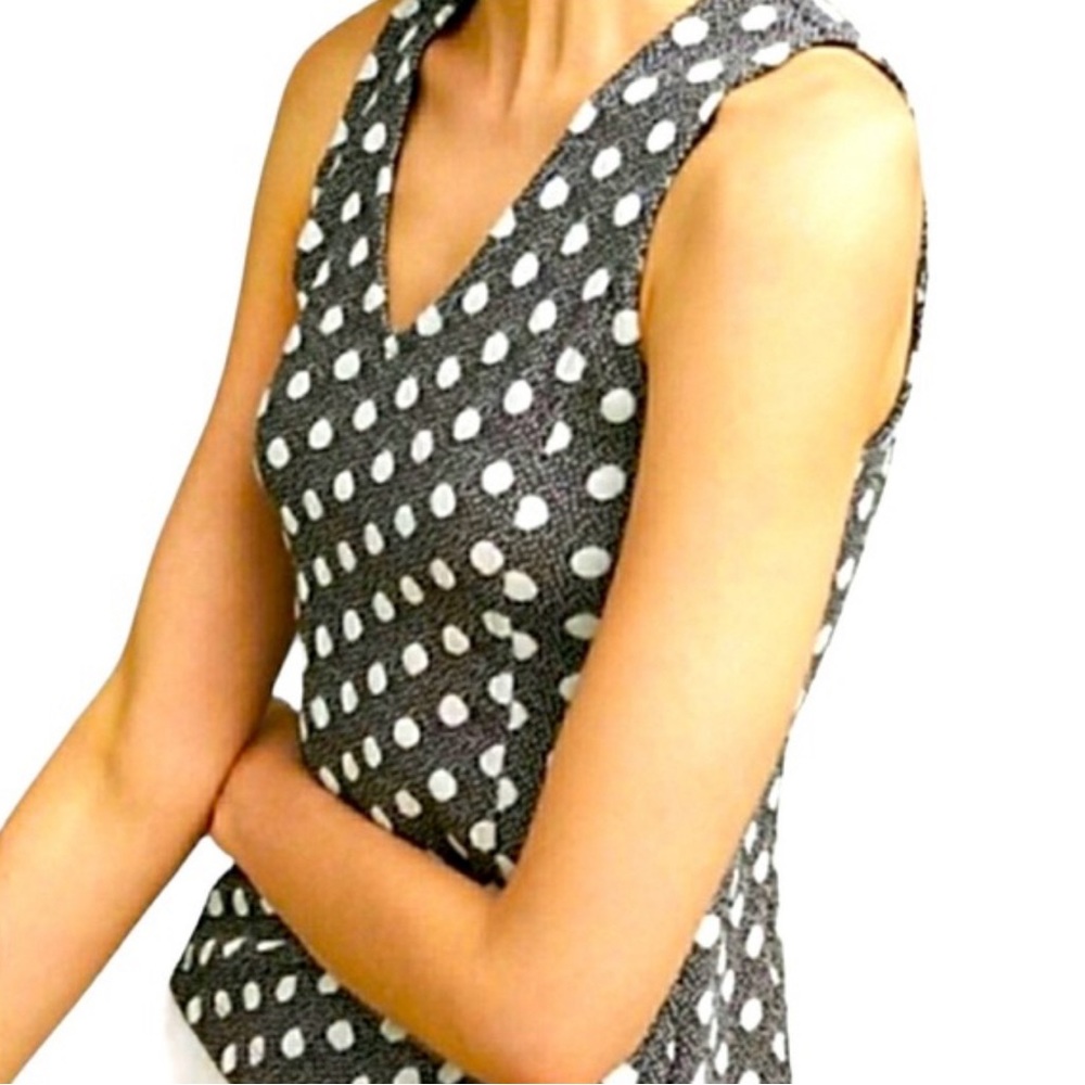 Anthropologie. Maeve. Black/white dotted sleeveless top
